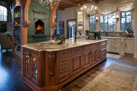 traditional tudor house kitchen.